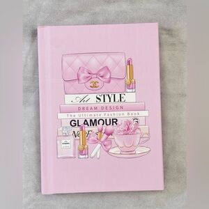 New Pink Glamour Fashion notebook